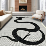 Elegant Monochrome Snake Aesthetic(Black)