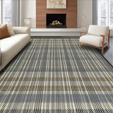 Ultra Soft Area Rug, Non Slip, Stain Resistant, Washable Area Rugs for Living Room, Bedroom, Modern Abstract Two-Tone Elegance(Gray)