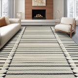 Elegant Black Trimmed Design(Beige)