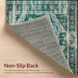 Chic Distressed Oceanic Motif(Blue)