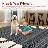 Lively Retro Striped Decor Style(Black)