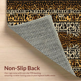 Ultra Soft Area Rug, Non Slip, Stain Resistant, Washable Area Rugs for Living Room, Bedroom, Bold Exotic Animal Aesthetic(Brown)