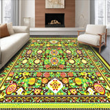 Ultra Soft Area Rug, Non Slip, Stain Resistant, Washable Area Rugs for Living Room, Bedroom, Contemporary Springtime Color Palette(Brown)