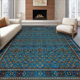 Vintage Earthy Tiled Motif(Blue)