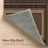 Ultra Soft Area Rug, Non Slip, Stain Resistant, Washable Area Rugs for Living Room, Bedroom, Whimsical Nature-Inspired Rug Concept(Brown)