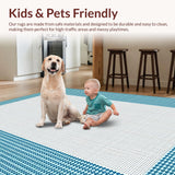 Ivory Abstract Patterned Delight(Blue)