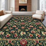 Elegant Dark Green Botanical Print(Green)