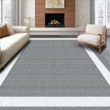 Ultra Soft Area Rug, Non Slip, Stain Resistant, Washable Area Rugs for Living Room, Bedroom, Vibrant Earthy Symmetrical Composition(Gray)
