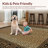 Ultra Soft Area Rug, Non Slip, Stain Resistant, Washable Area Rugs for Living Room, Bedroom, Luxurious Soft Textured Animal Aesthetic(Beige)