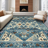 Contemporary Floral Tiled Design(Blue)