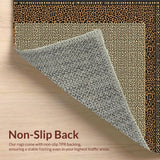 Ultra Soft Area Rug, Non Slip, Stain Resistant, Washable Area Rugs for Living Room, Bedroom, Elegant Rustic Animal Print Motif(Beige)