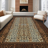Ultra Soft Area Rug, Non Slip, Stain Resistant, Washable Area Rugs for Living Room, Bedroom, Rustic Earthy Tones Aesthetic(Brown)