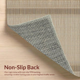 Ultra Soft Area Rug, Non Slip, Stain Resistant, Washable Area Rugs for Living Room, Bedroom, Minimalist Neutral Waffle Weave Style(Beige)