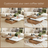 ODIKA Rotating Rectangle Coffee Table