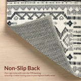 Modern Abstract Beige and Gray Motifs(Black)