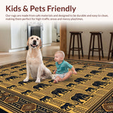 Elegant Earthy Elephant Silhouette(Beige)