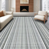 Ultra Soft Area Rug, Non Slip, Stain Resistant, Washable Area Rugs for Living Room, Bedroom, Cotton Braided Rug Black White Modern Farmhouse Front Porch Mat(Gray)
