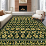 Ultra Soft Area Rug, Non Slip, Stain Resistant, Washable Area Rugs for Living Room, Bedroom, Premium Woven Neutral Area(Black)