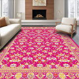 Ultra Soft Area Rug, Non Slip, Stain Resistant, Washable Area Rugs for Living Room, Bedroom, Non Slip Modern Abstract Area(Pink)
