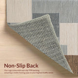 Ultra Soft Area Rug, Non Slip, Stain Resistant, Washable Area Rugs for Living Room, Bedroom, Non-Slip Boho Bedroom Rug for Minimal Living(Beige)