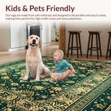 Intricate Geometric Spotted Area Featuring Motifs(Green)