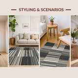 Contemporary Black and White Geometric(Gray)