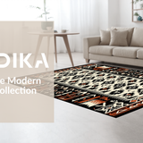 Vibrant Graphic Trellis Motif(Black)