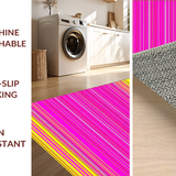Ultra Soft Area Rug, Non Slip, Stain Resistant, Washable Area Rugs for Living Room, Bedroom, Luxurious Multicolor Spiral Design(Yellow)
