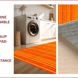 Ultra Soft Area Rug, Non Slip, Stain Resistant, Washable Area Rugs for Living Room, Bedroom, Exotic Spiritual Non-Slip Yoga Rug(Orange)