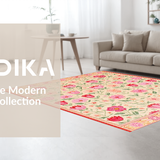 Fun Eclectic Floral Composition(Beige)