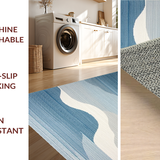 Whimsical Curved Jute Aesthetic(Blue)