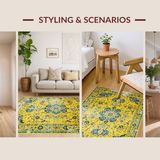 Charming Tiled Medallion Design(Yellow)