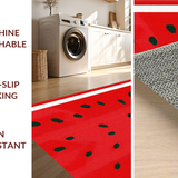 Ultra Soft Area Rug, Non Slip, Stain Resistant, Washable Area Rugs for Living Room, Bedroom, Playful Fruit Pattern Delight(Red)