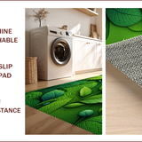 Ultra Soft Area Rug, Non Slip, Stain Resistant, Washable Area Rugs for Living Room, Bedroom, Cottagecore Green Moss Bathroom Mat Non-Slip Absorbent(Green)