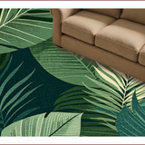 Ultra Soft Area Rug, Non Slip, Stain Resistant, Washable Area Rugs for Living Room, Bedroom, Elegant Green Botanical Aesthetic(Green)