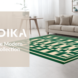Chic Green Geometric Mosaic(Green)