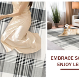 Chic Blue Toned Camping Fabric(Black)