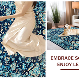 Elegant Distressed Patterned Appeal(Blue)
