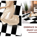 Elegant Monochrome Check(Black)