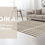 Ultra Soft Area Rug, Non Slip, Stain Resistant, Washable Area Rugs for Living Room, Bedroom, Cozy Warm Toned Textile(Brown)