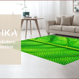 Ultra Soft Area Rug, Non Slip, Stain Resistant, Washable Area Rugs for Living Room, Bedroom, Botanical Low Pile Bathroom Mat Nature-Inspired Design(Green)