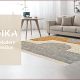 Ultra Soft Area Rug, Non Slip, Stain Resistant, Washable Area Rugs for Living Room, Bedroom, Antelope Print Oushak(Beige)