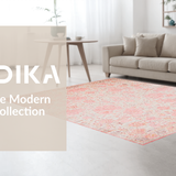 Ultra Soft Area Rug, Non Slip, Stain Resistant, Washable Area Rugs for Living Room, Bedroom, Rustic Pink Petal Textures(Pink)