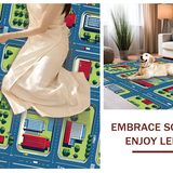 Whimsical Urban Exploration Mat(Blue)