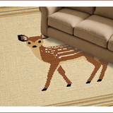 Ultra Soft Area Rug, Non Slip, Stain Resistant, Washable Area Rugs for Living Room, Bedroom, Neutral Safari Entryway Washable Indoor Outdoor Rug(Beige)