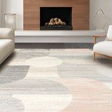 Ultra Soft Area Rug, Non Slip, Stain Resistant, Washable Area Rugs for Living Room, Bedroom, Delicate Earthy Softness Theme(Gray)
