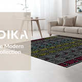 Ultra Soft Area Rug, Non Slip, Stain Resistant, Washable Area Rugs for Living Room, Bedroom, Stylish Black and White Humor(Purple)