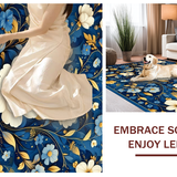 Luxe Golden Floral Accents(Blue)