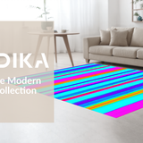 Charming Colorful Geometric Delight(Blue)