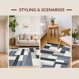 Artistic Slate Colorful Patchwork Motif(Gray)